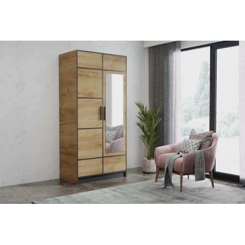 Skapis ROJ 105 II, ozols craft